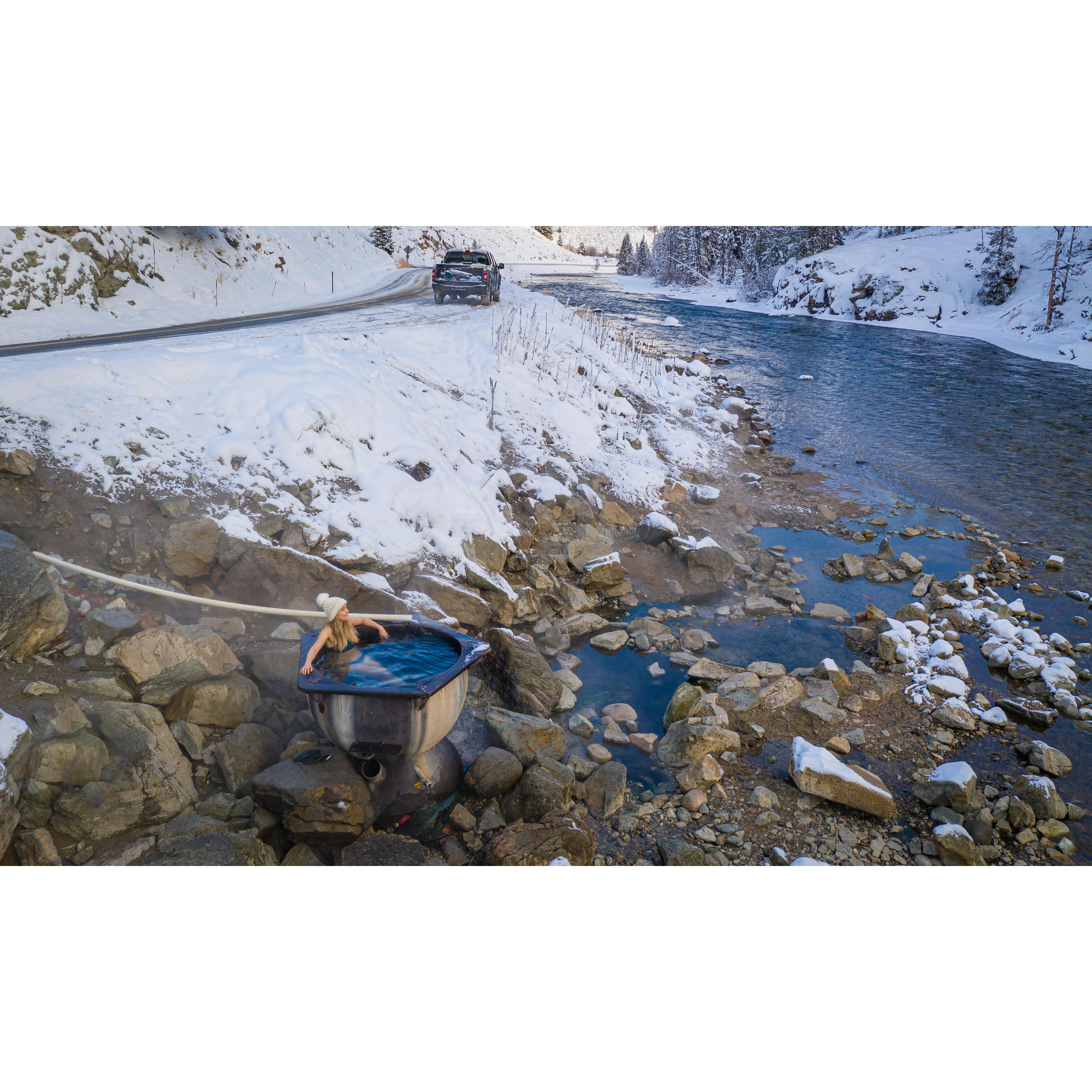 Boat box hotspring near Stanley