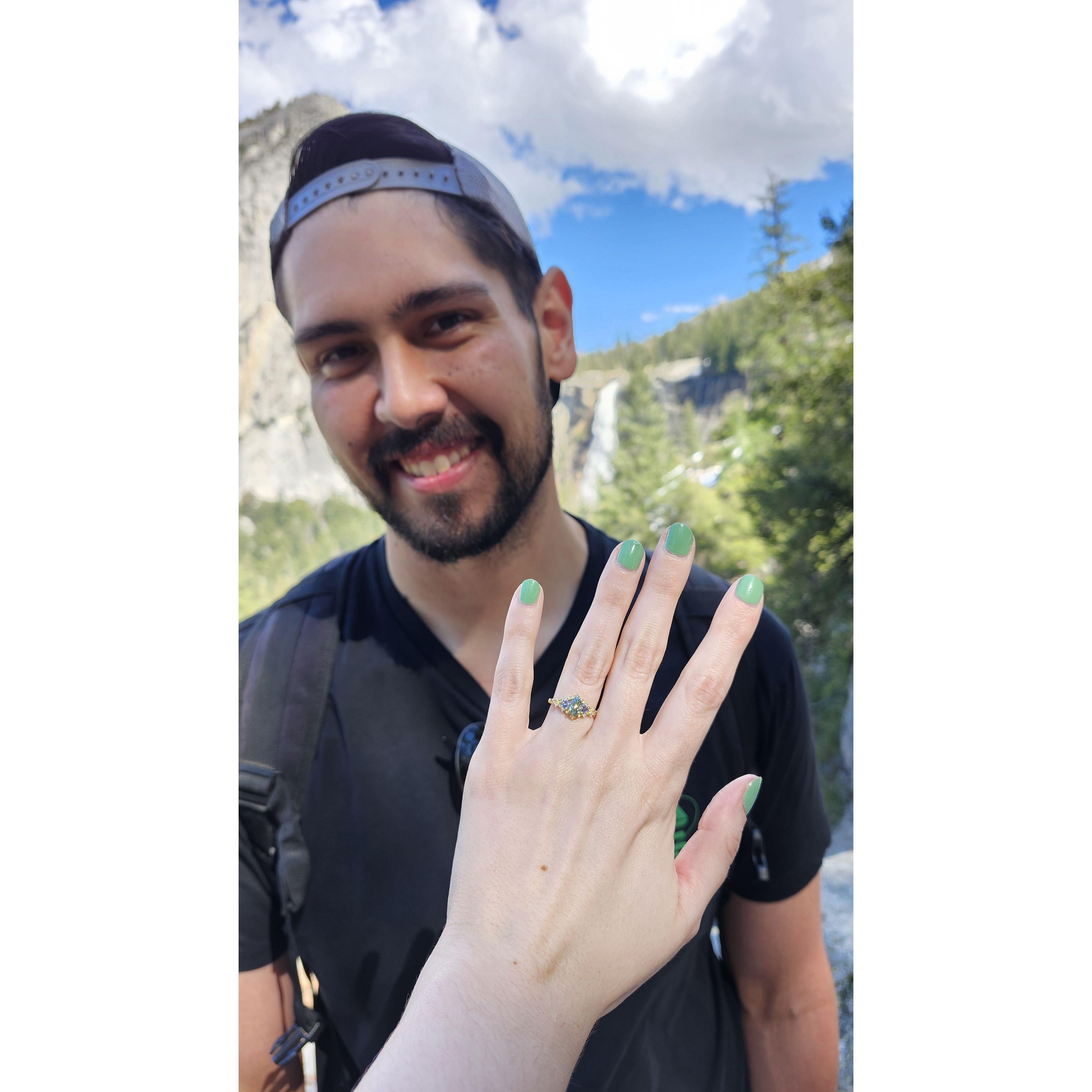 Our trip to Yosemite where Matt proposed