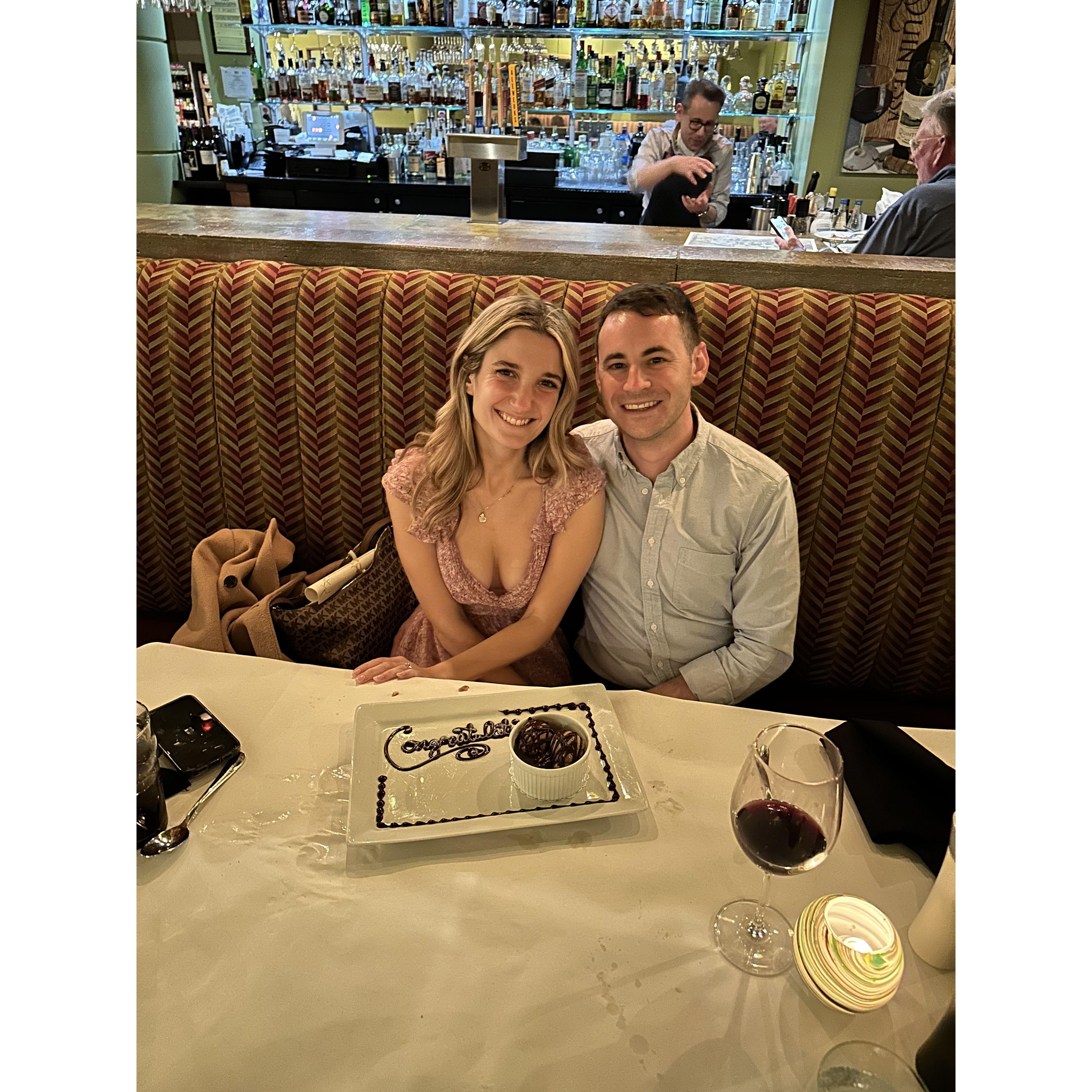 First dinner engaged, March 2024
