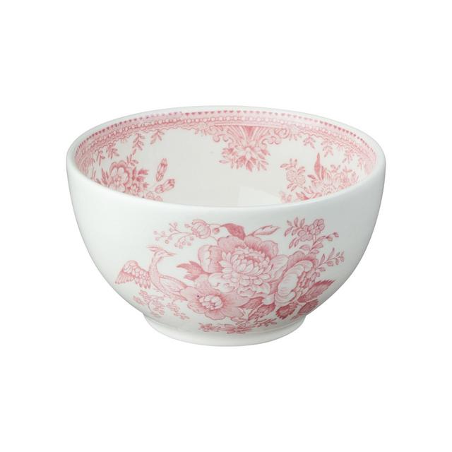 Pink Asiatic Pheasants Footed Bowl (Set of 4)
