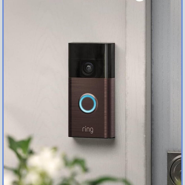 Ring Battery Doorbell, Home or business security with Head-to-Toe video, Live View with Two-Way Talk, and Motion Detection & Alerts, Venetian Bronze