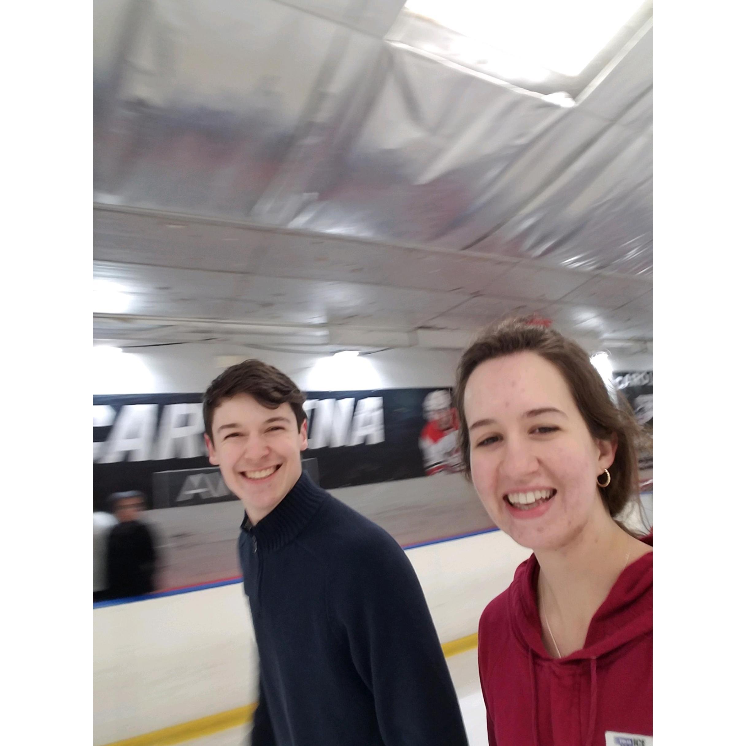 Ice skating for Jacob's 20th birthday.