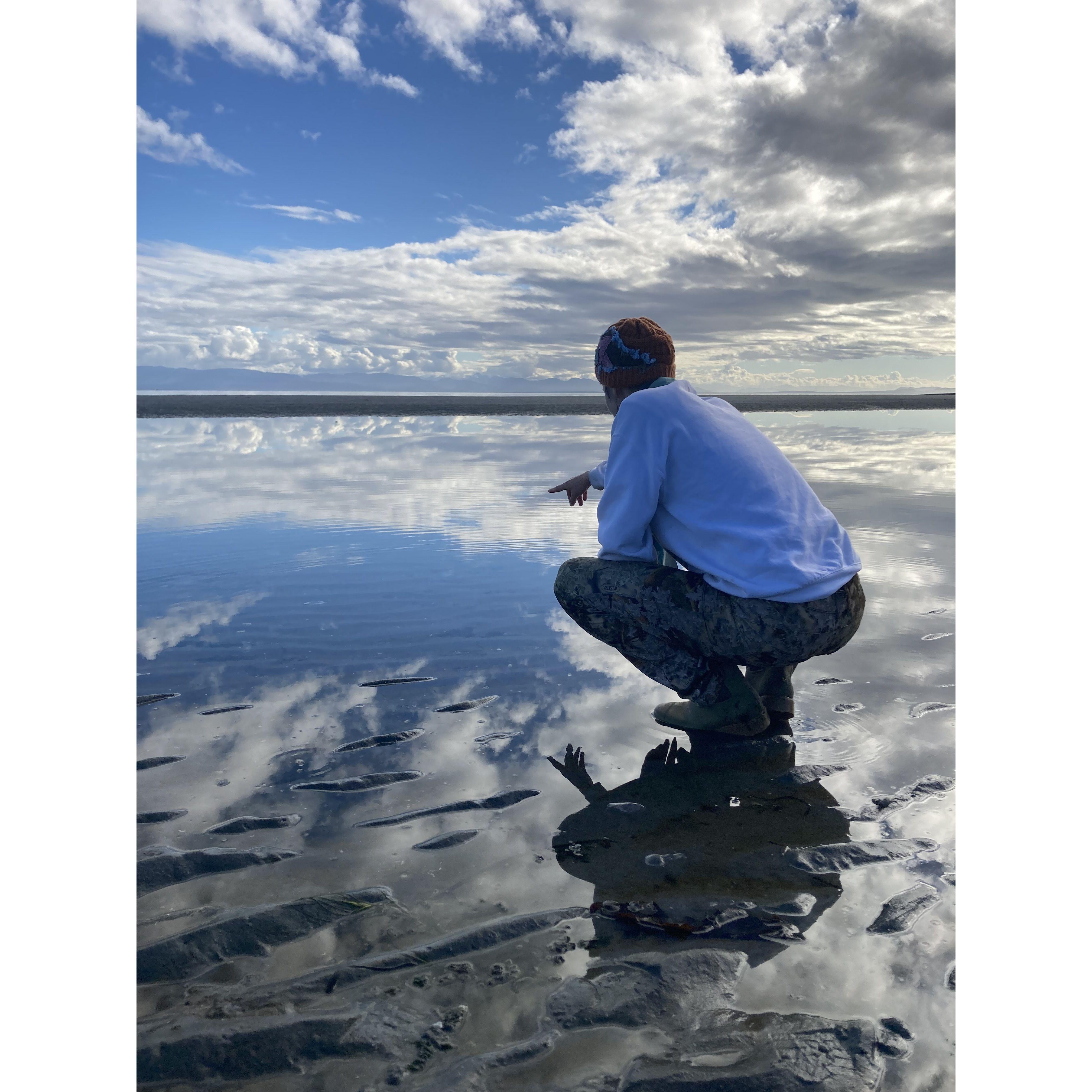 photo credit Lynx, with a visionary beach shoot looking off the edge of the world, Van Couver Island, BC