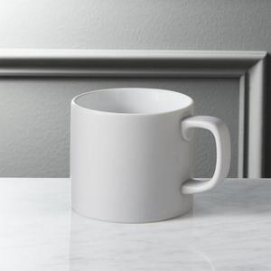 hush matte grey coffee mug