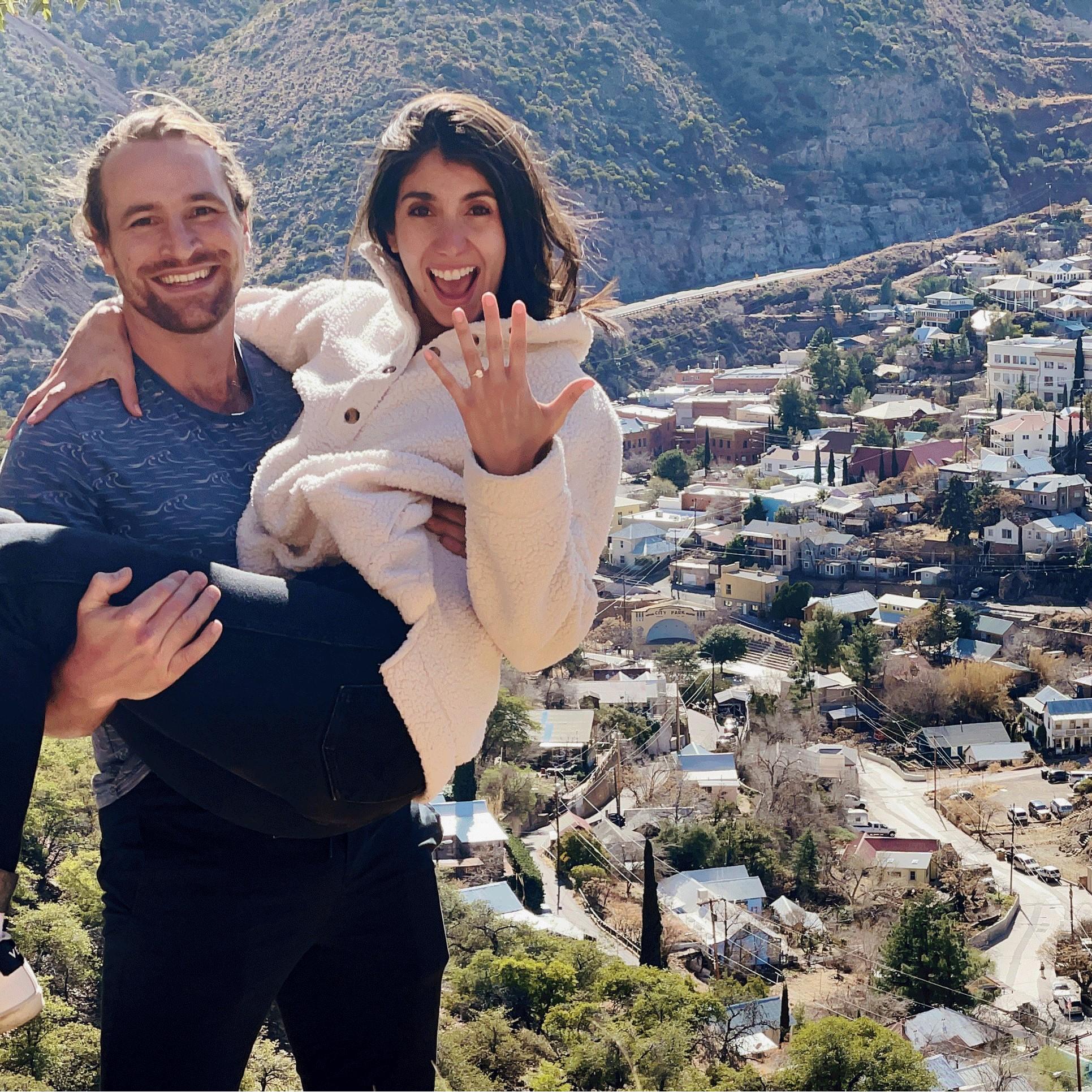 That post proposal high in Bisbee