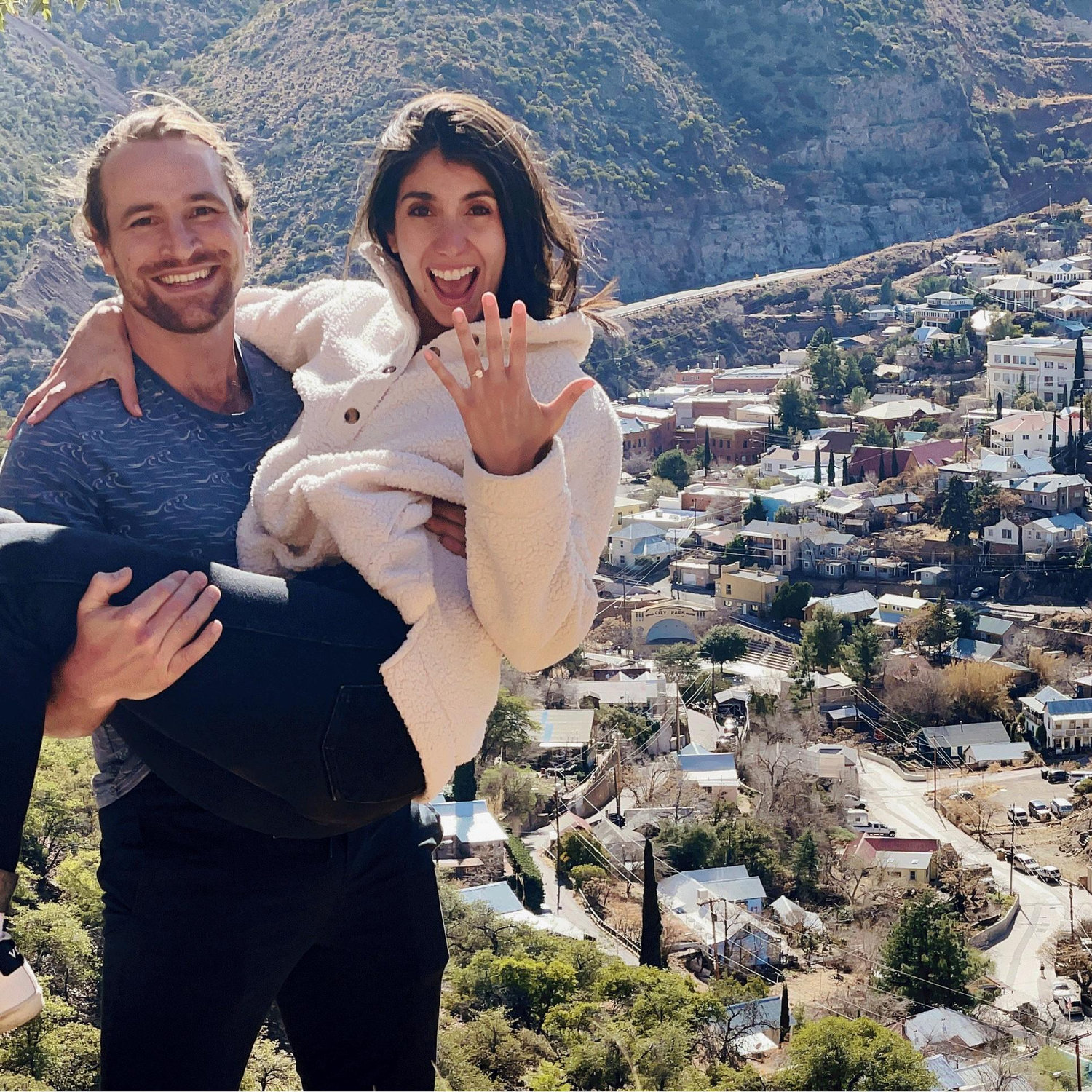 That post proposal high in Bisbee
