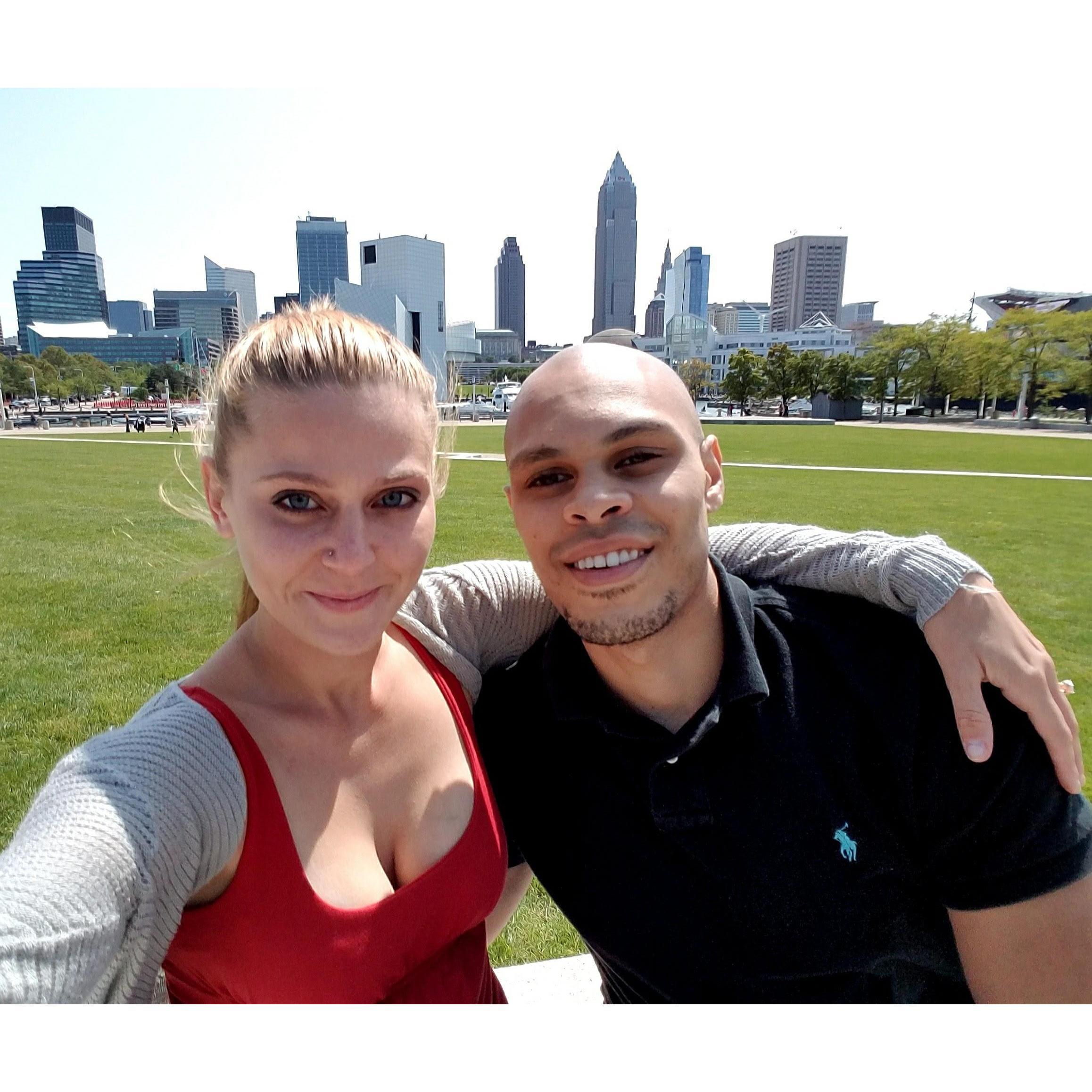 Our first trip together to Cleveland