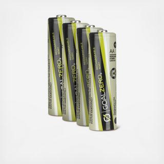 Guide 10 Rechargeable AA Batteries, Set of 4