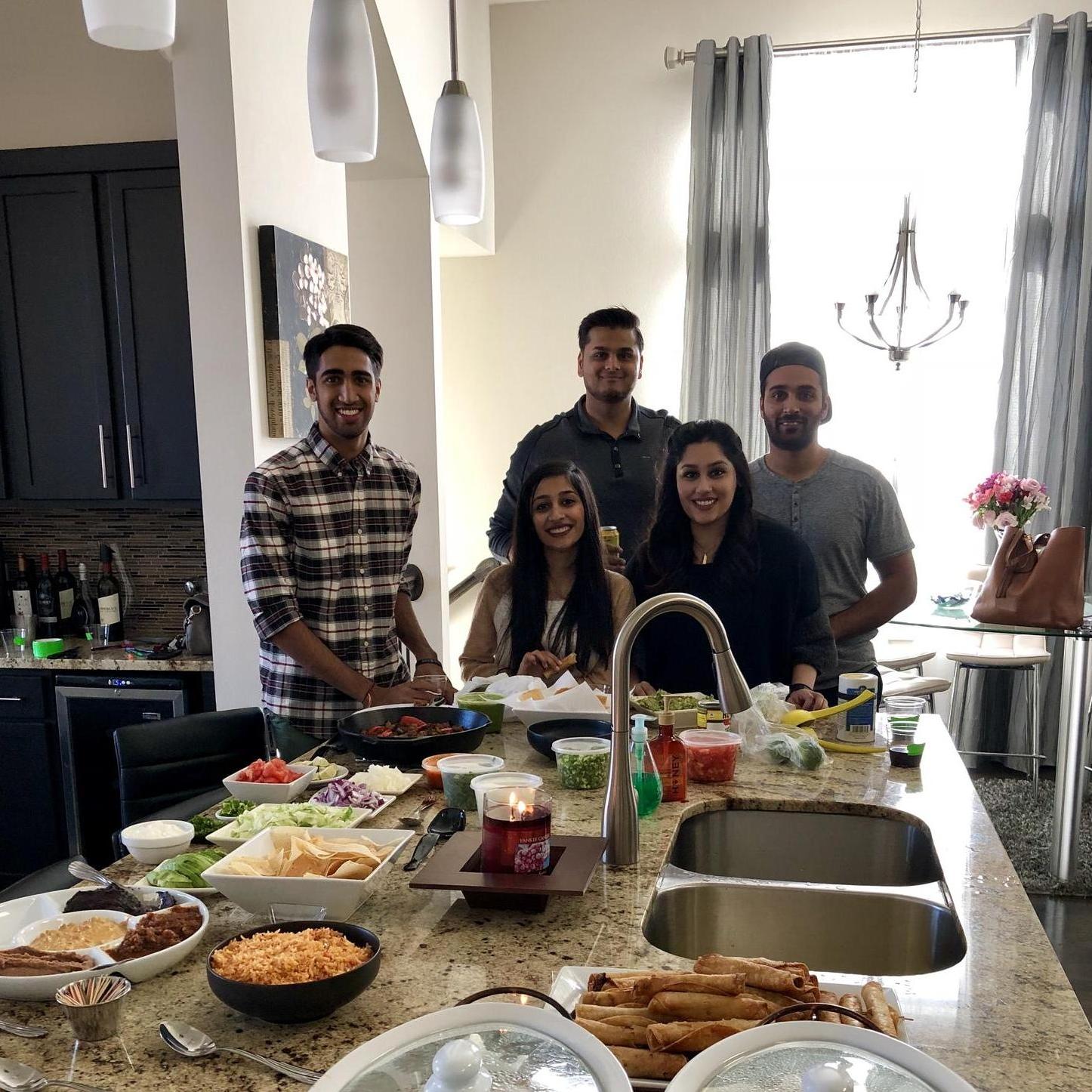 When all the parents abandoned us and we did Cousin's Thanksgiving at Rishi's house