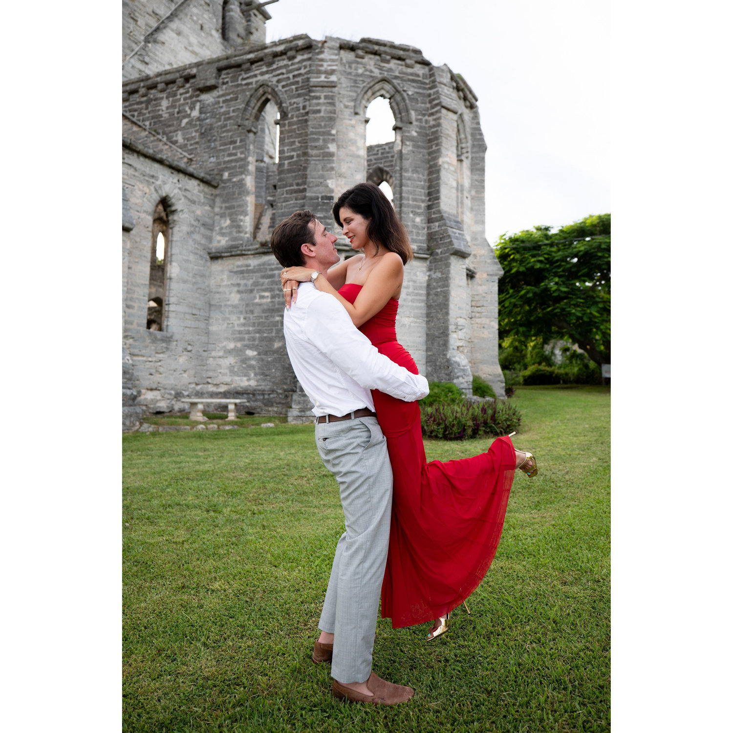 The "Unfinished Church" in St. George, Bermuda.