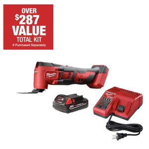 M18 18V Lithium-Ion Cordless Oscillating Multi-Tool Kit with one 1.5 Ah Battery & Charger