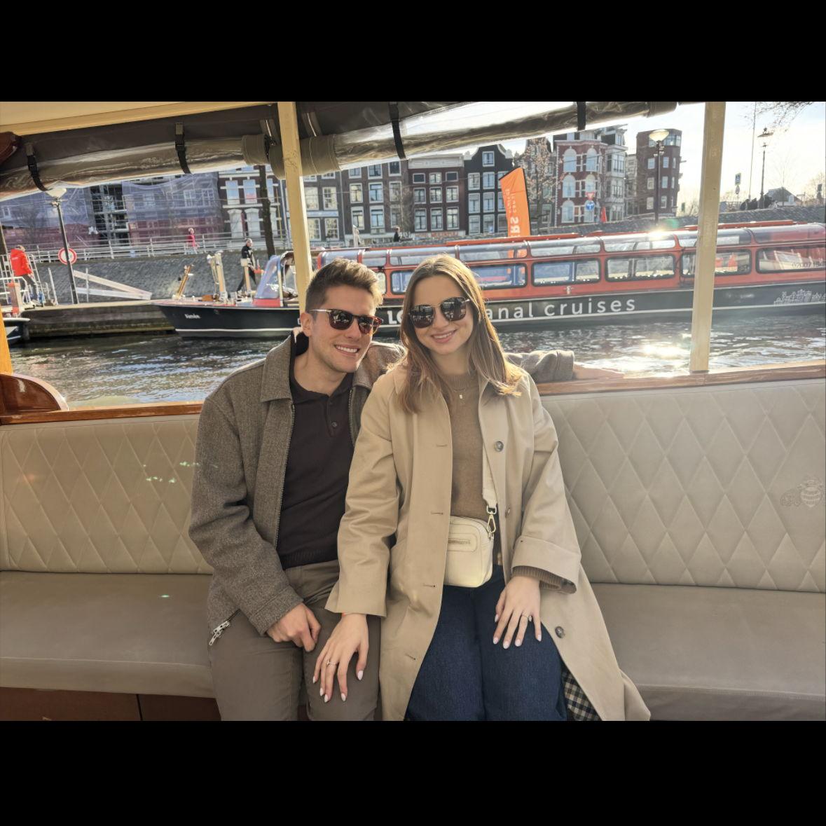 On a cancal cruise in Amsterdam!