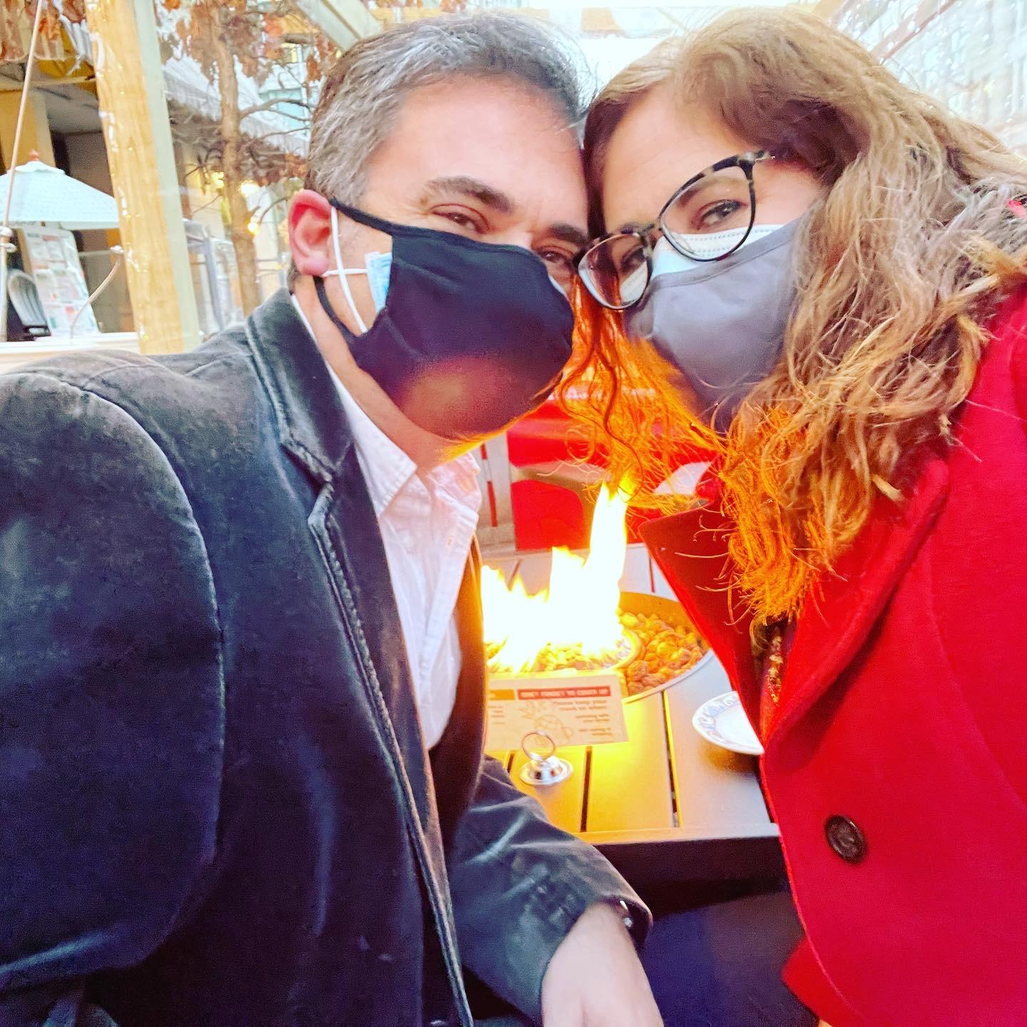 Dating during a pandemic meant lots of outdoor patios, even in the winter!