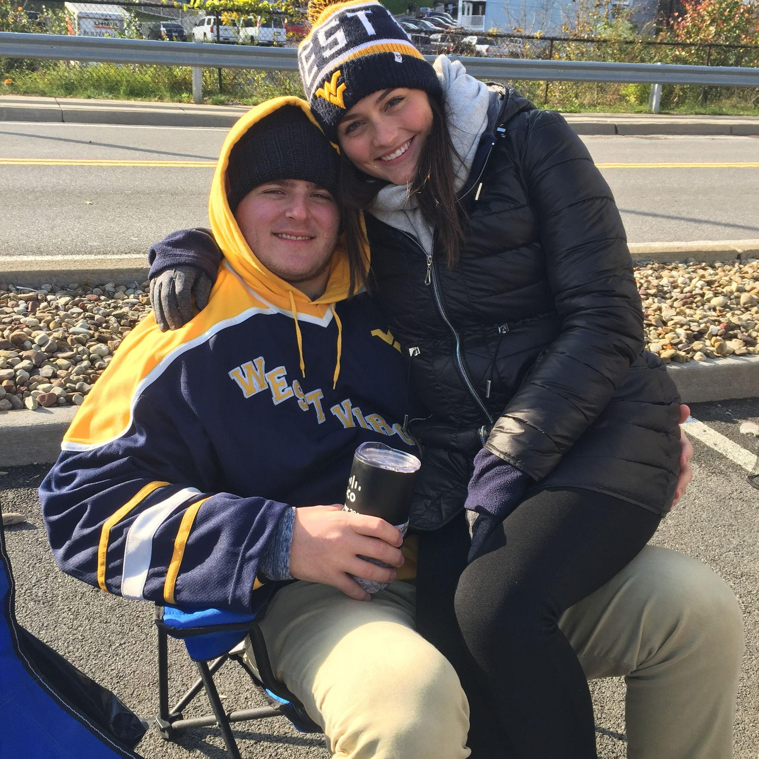 Lexi will only wear WVU stuff for Dom. 2018