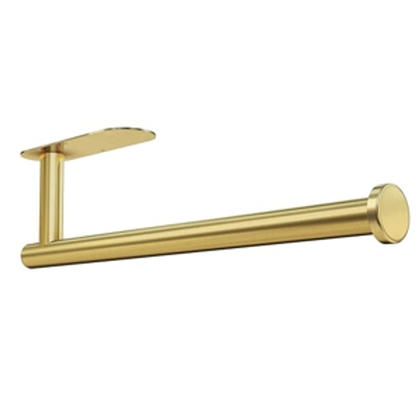 Paper Towel Holder Under Cabinet for Kitchen, Adhesive Paper Towel Holder Wall Mount, SUS304 Stainless Steel 13 inch(1,Gold)