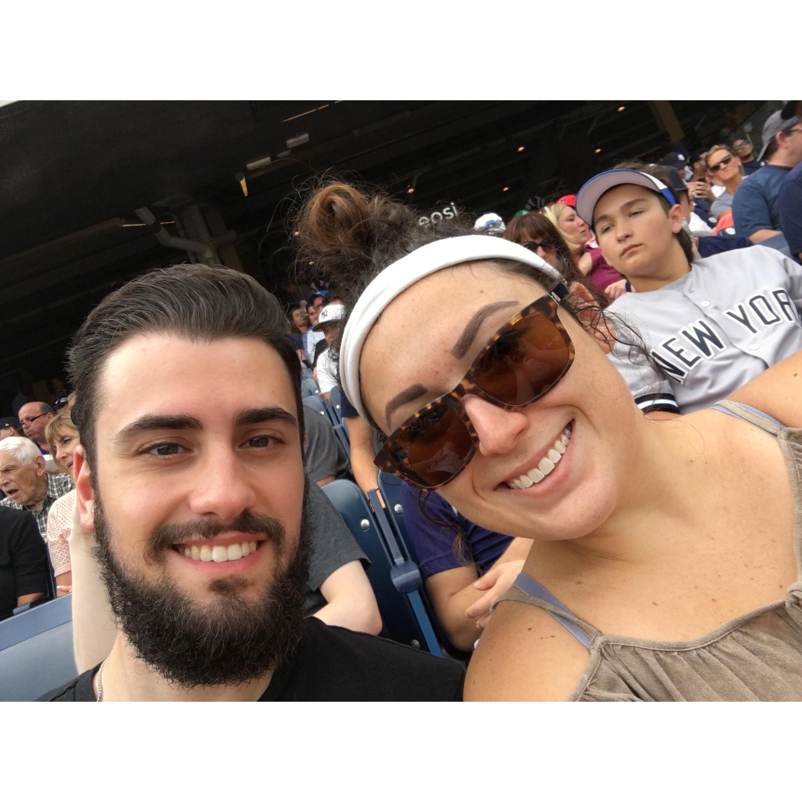when we went to a yankee's game in NYC