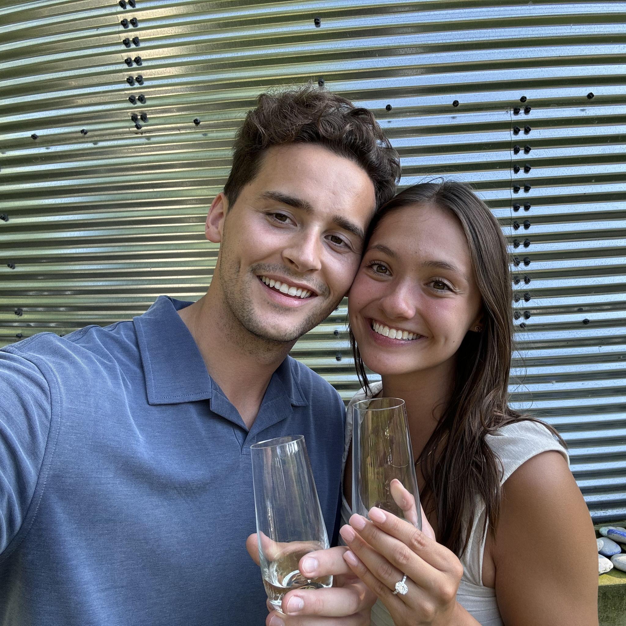 Most incredible dinner with our families post engagement!