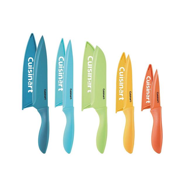 Cuisinart 10-Pc. Seaside Ceramic-Coated Knife Set