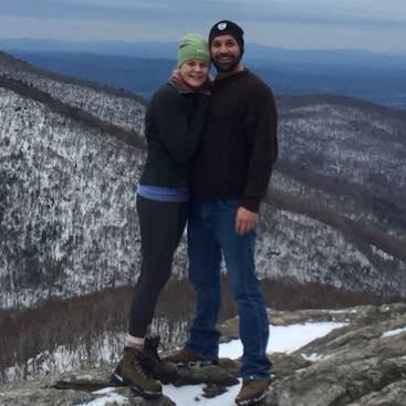 Christine went on a hike with her friends Claire and Shannon when they were visiting, and Joe surprised them by showing up at the top!