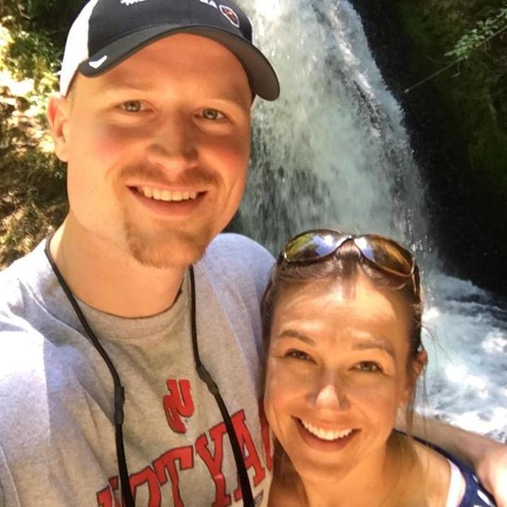 Walking through the Columbia River Gorge in Oregon.