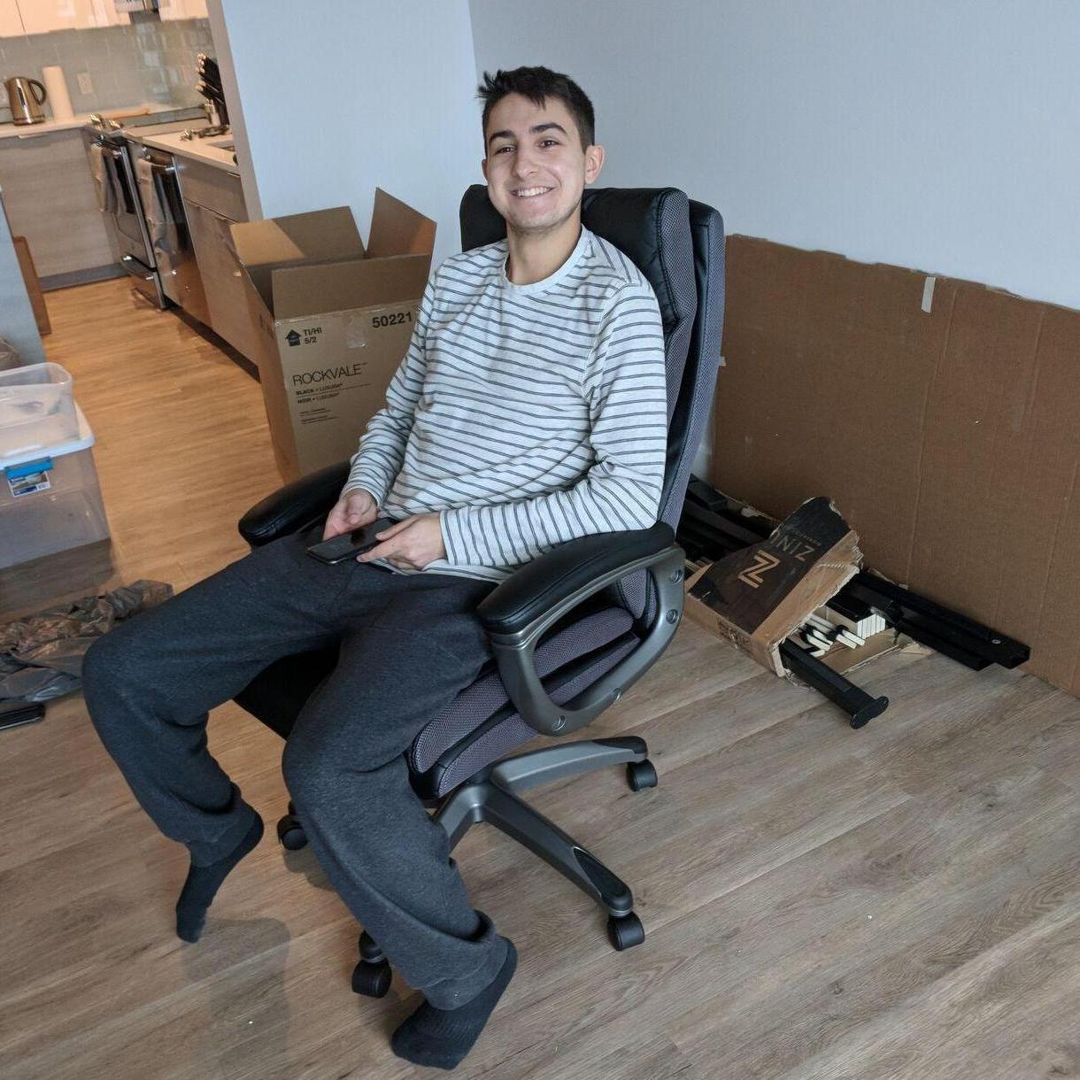 Our first apartment together in Somerville, MA. No IKEA fights!