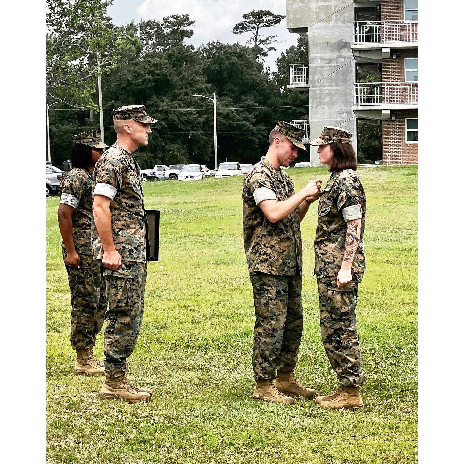 Talon‘s promotion to Captain getting pinned by PJ 2023.