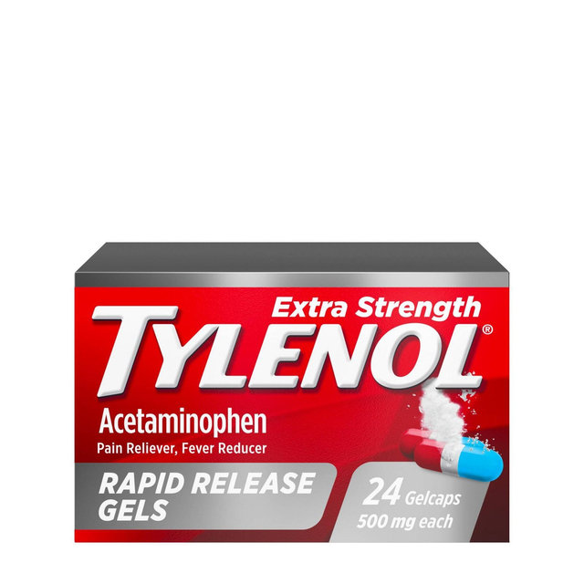 Tylenol Extra Strength Rapid Release Pain Reliever & Fever Reducer Gelcaps - Acetaminophen - 24ct