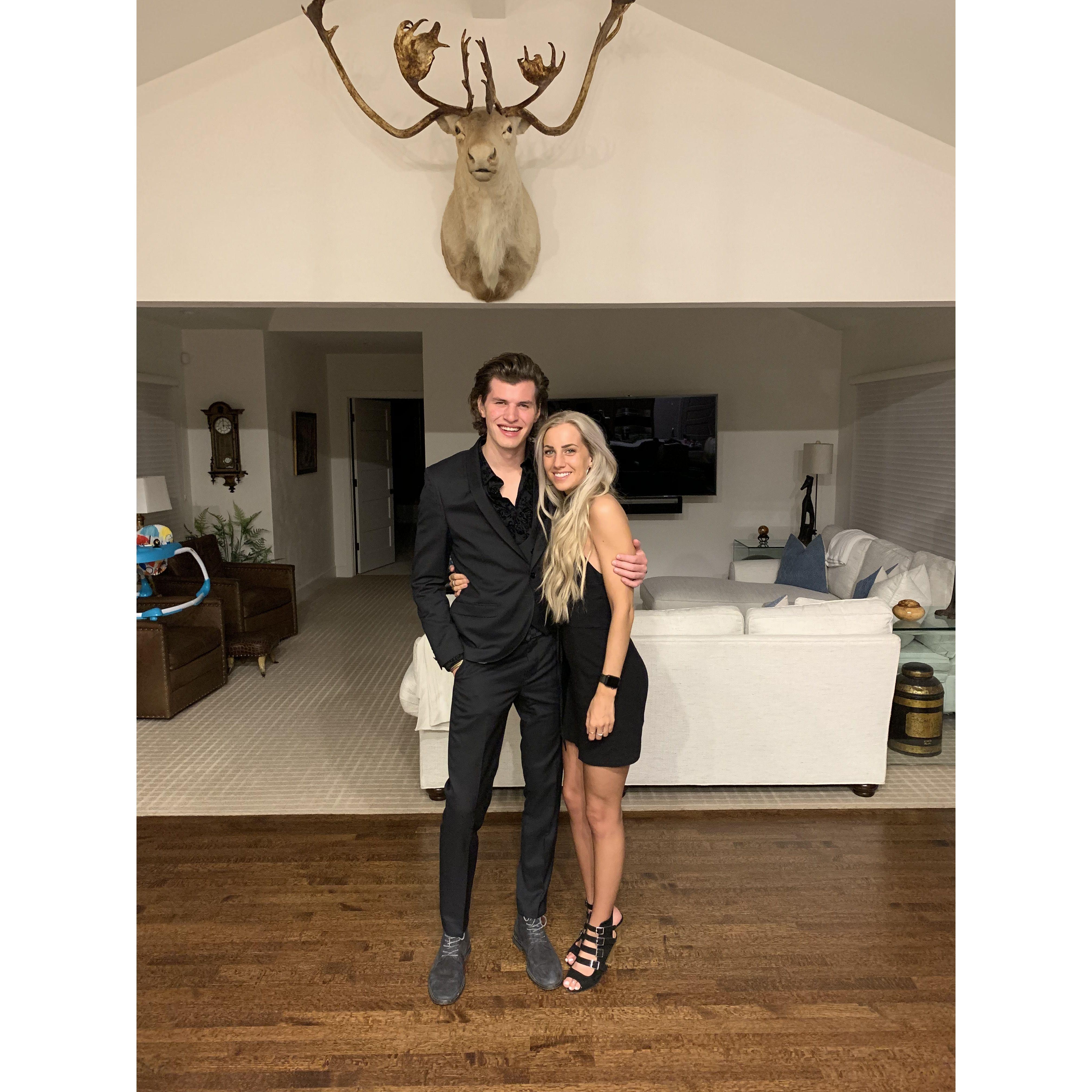 One of our first "fancy" dates (just as "friends")