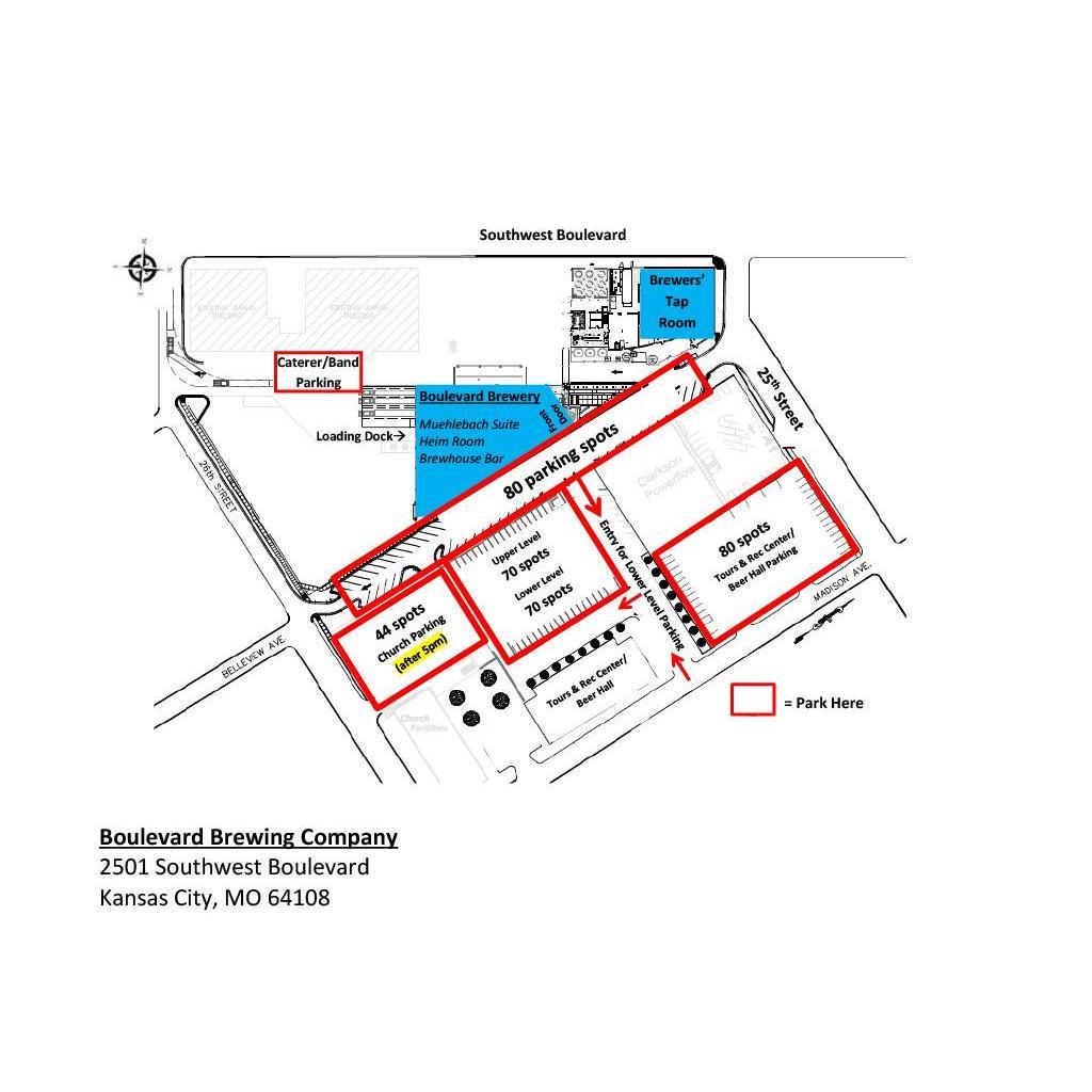 Reception Venue Parking Map