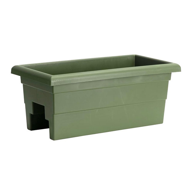 Root & Vessel Countryside Rail Planter, Sage, 24"