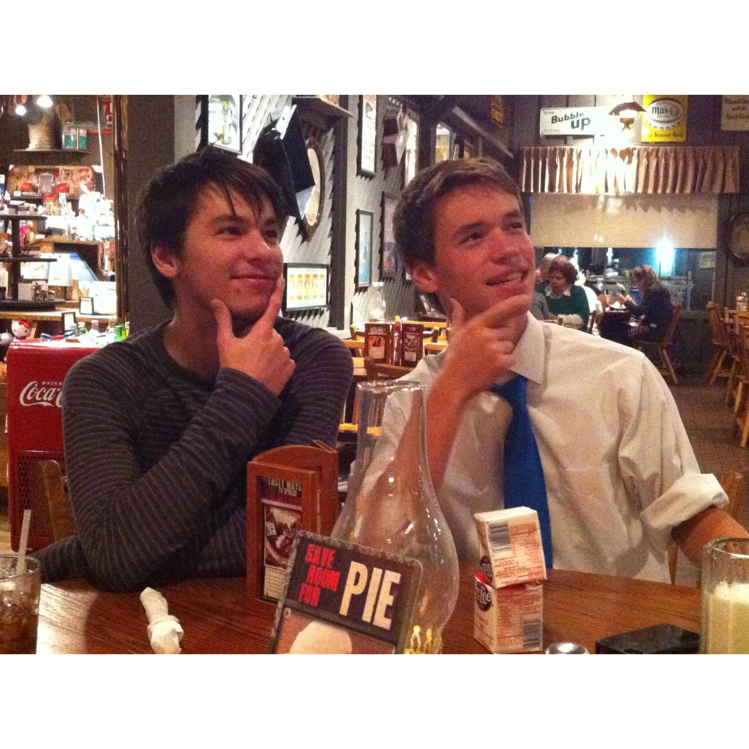 Chris and Tim: goofballs.