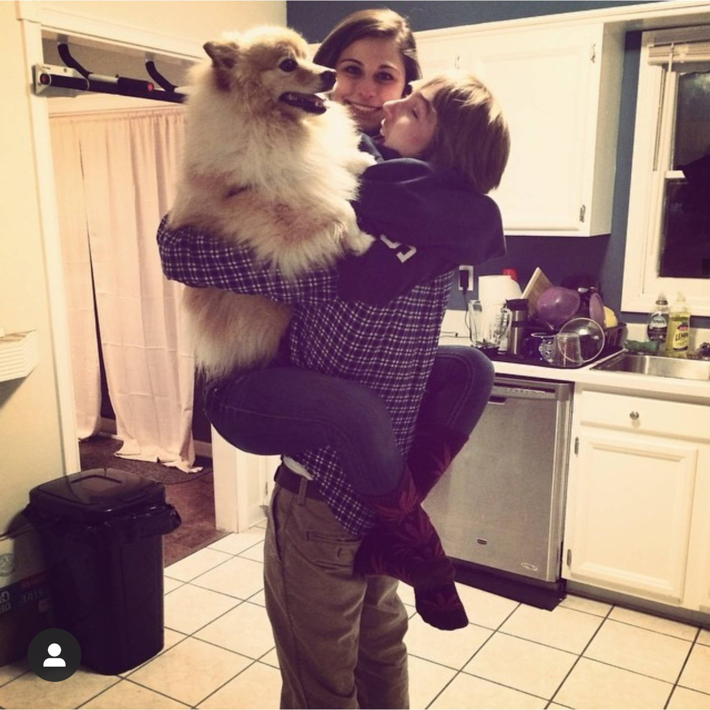 Our first family photo with Benny Boy 10/20/14