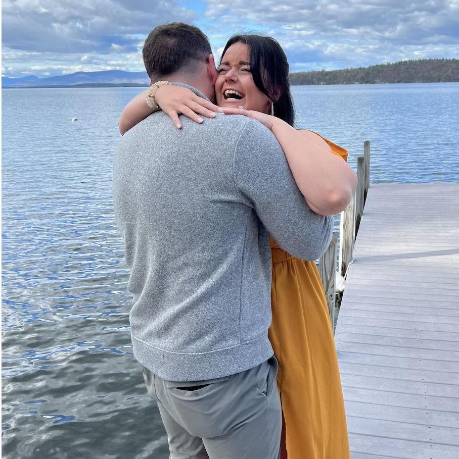 Moments after she said, "Yes!"