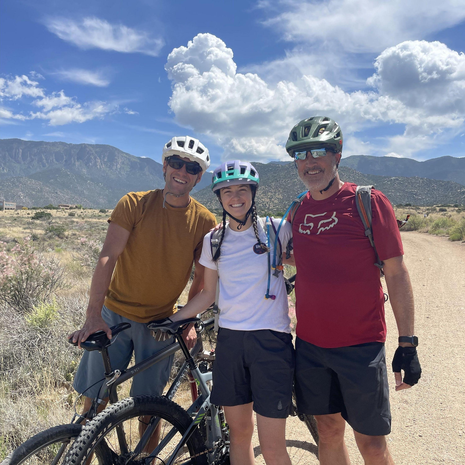 Max's first "real" mountain bike ride.