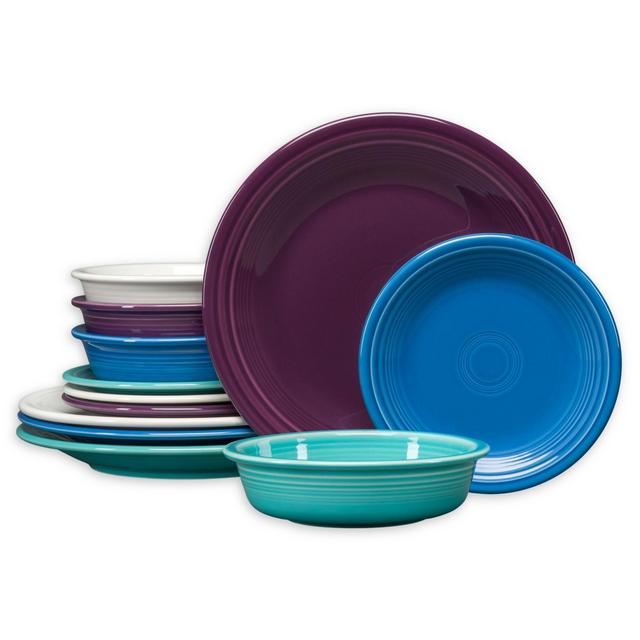 Fiesta® Coastal 12-Piece Classic Dinnerware Set