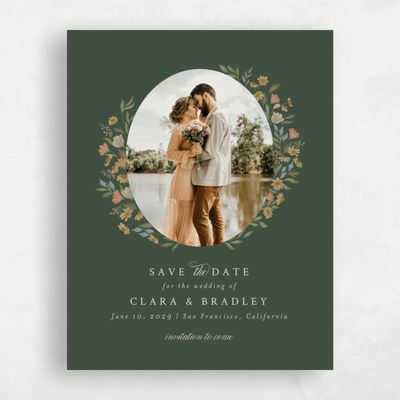 Evergreen Wedding Save the Date - Florentina Photo