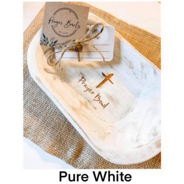 Small Mini Prayer Bowl Dough Bowl Cross...