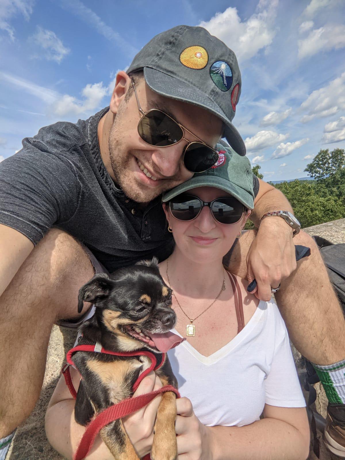 Hiking with Tucker in CT