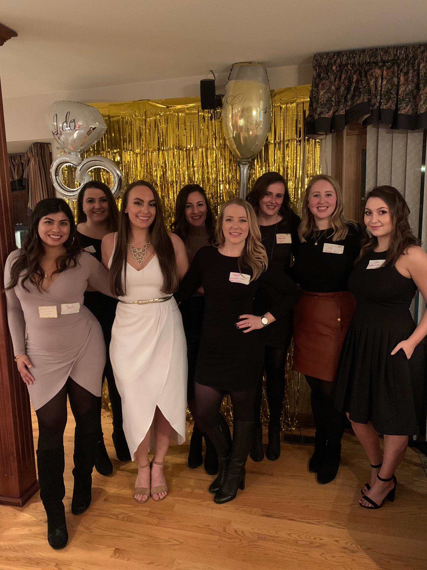 Bridesmaids at our engagement party. 1.25.20