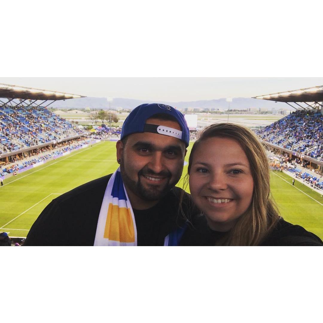 They bonded over their love of soccer. Javi was a star player and captain in high school, while Madi cheered him on from the bleachers.