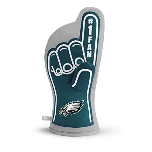 YouTheFan NFL #1 Oven Mitt: 13.25'' x 6.5'' Heat Resistant 100% Quilted Cotton Team Oven Mitt