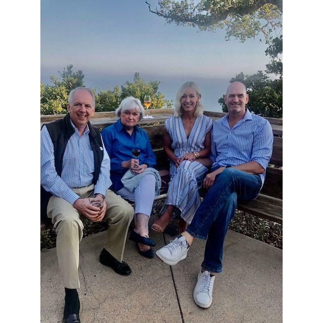 Dinner at Nepenthe with Paul and Betty. (July 2021)