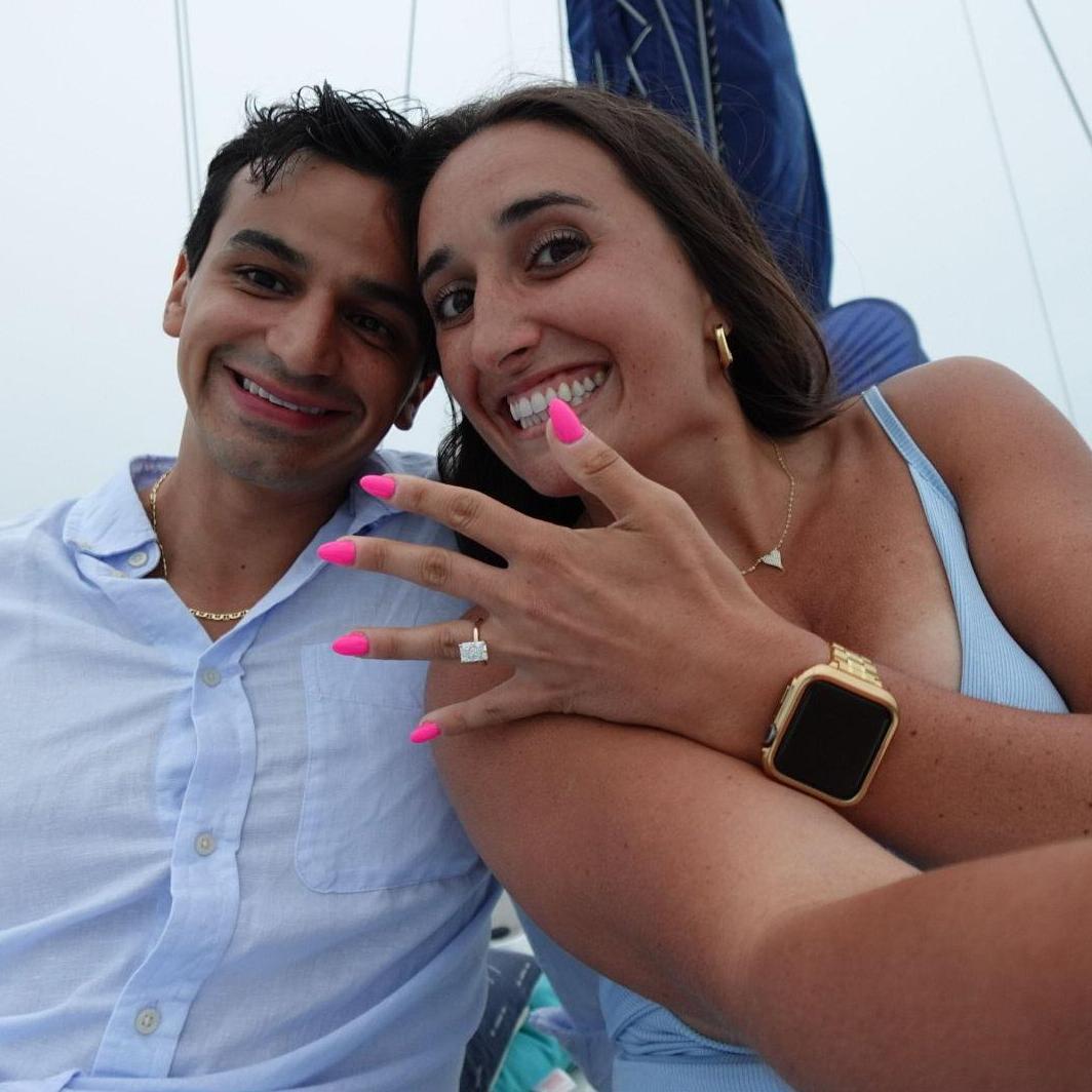 July 12, 2025 - the day we got engaged on a sailboat in Mystic, CT