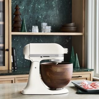 Artisan Series 5 Qt. Tilt-Head Stand Mixer with Walnut Wood Bowl
