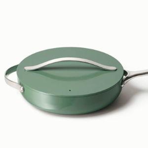 Sauté Pan | Large Sauté Pan with Lid | Induction, Gas, & Electric Safe | Caraway