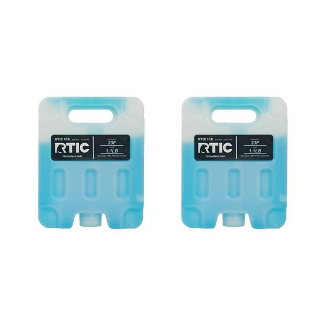 RTIC Ice Pack Refreezable and Reusable Cooler Ice Pack with Break-Resistant Design, for Long-Lasting Cold Temperatures for Food and Drink, Perfect for Travel and Storage (2 Pack)