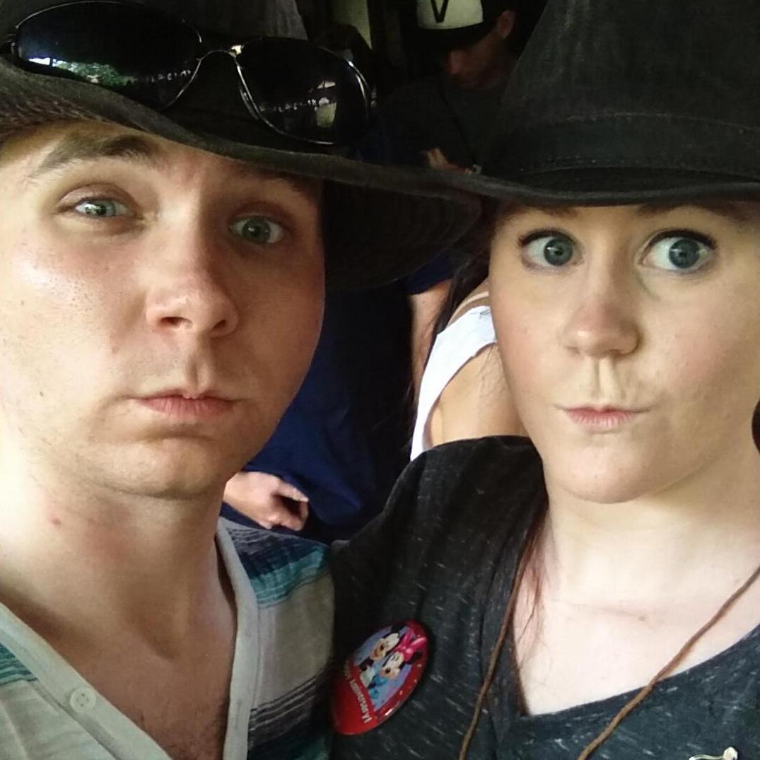 This was taken while in line for Expedition Everest during our first trip to Disney World in 2015. We bought matching Indiana Jones hats.