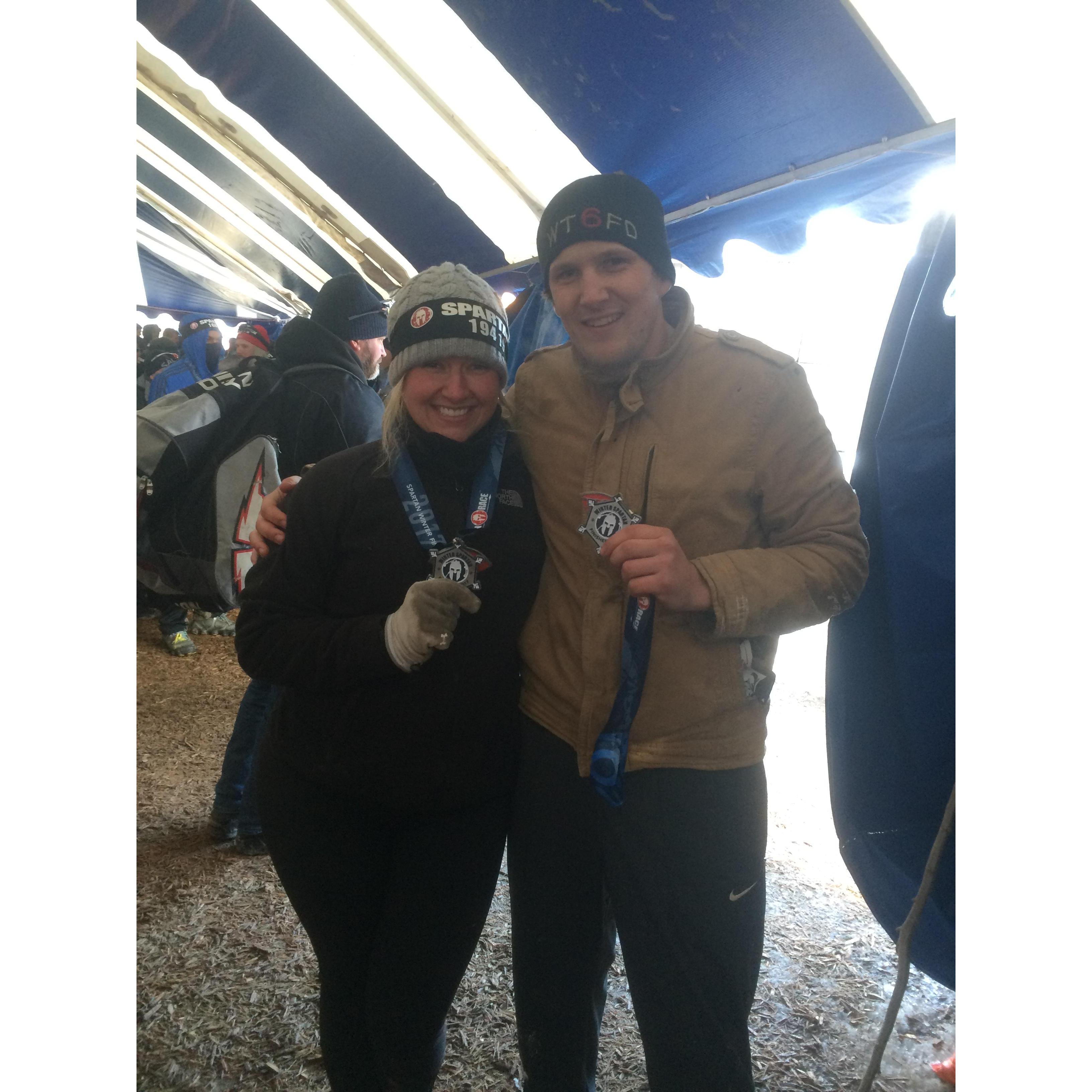 How they Met:
Cait & Ryan met through their mutual love of Spartan Races. What were the odds of two NJ natives running the same out of state race in the same heat?