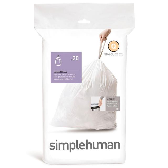 simplehuman® Code Q 20-Pack 50-65 Liter Custom Fit Liners