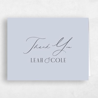 Sweet Blue Wedding Thank You - Glen Landscape